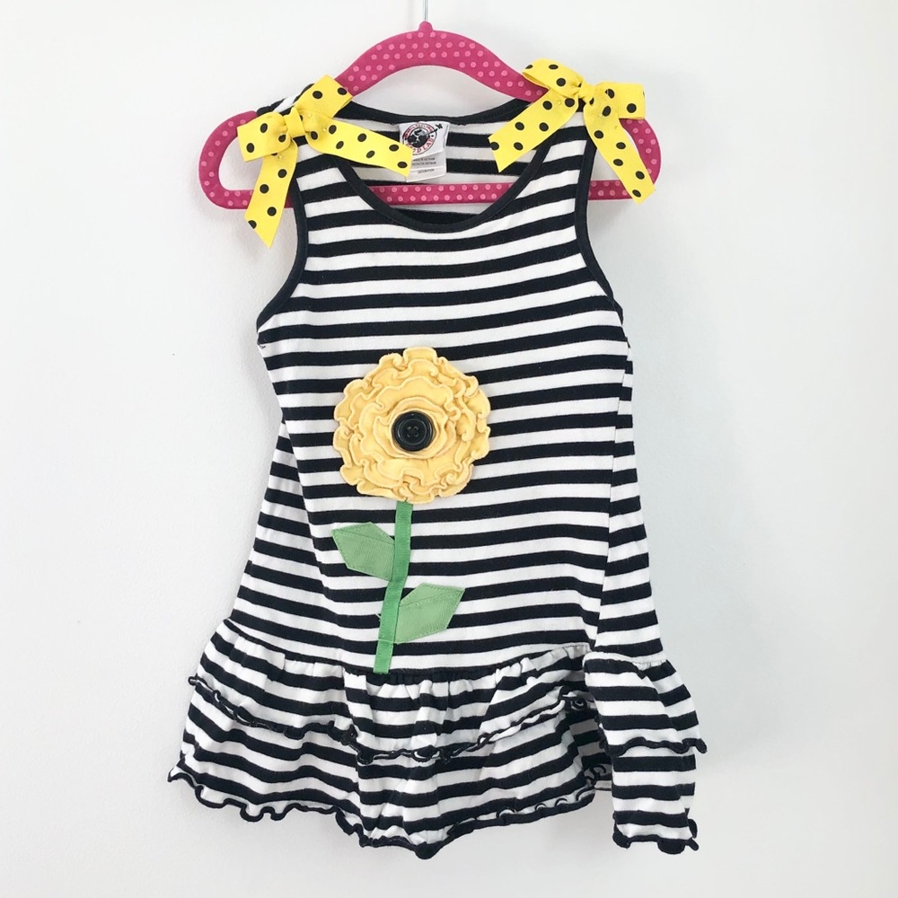 Good Lad Striped Flower Top